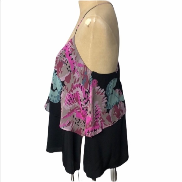 NWT Elizabeth and James silk floral Layered swing top SZ S Reg $255 - Picture 2 of 7